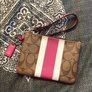 Mini Coach wristlet